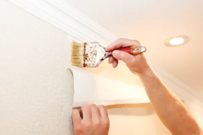 Pose de papier peint à Baulne — revêtements muraux et toiles de verre